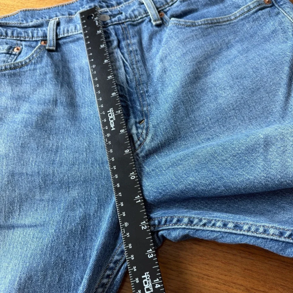 Levi's 505 Regular Fit Jeans Men 36x30 Light Wash Straight Leg Denim